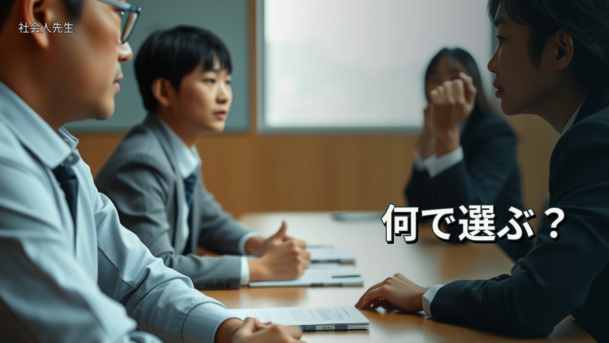 何で選ぶ？