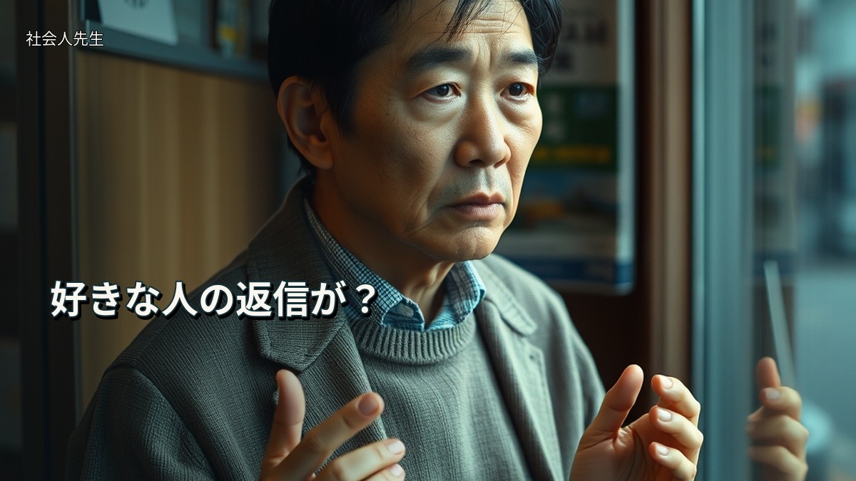 好きな人の返信が？