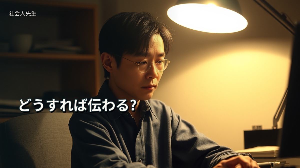 どうすれば伝わる?