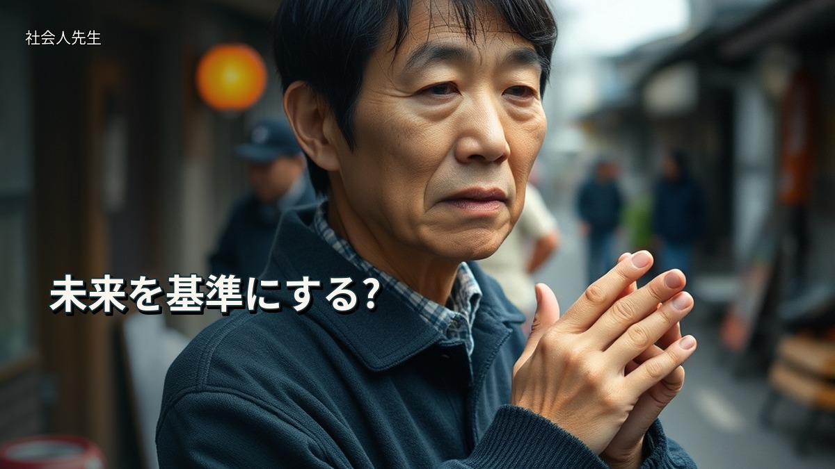 未来を基準にする?