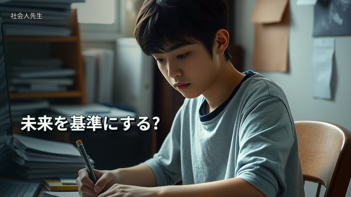 未来を基準にする?