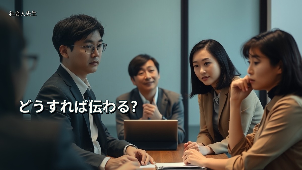 どうすれば伝わる?