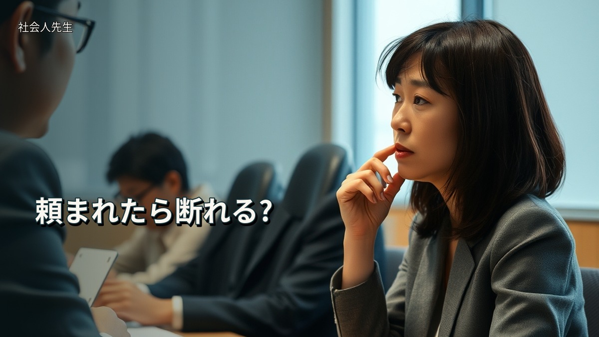 頼まれたら断れる?