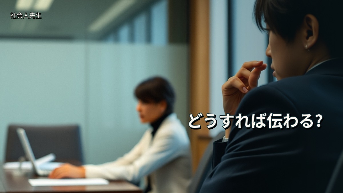 どうすれば伝わる?