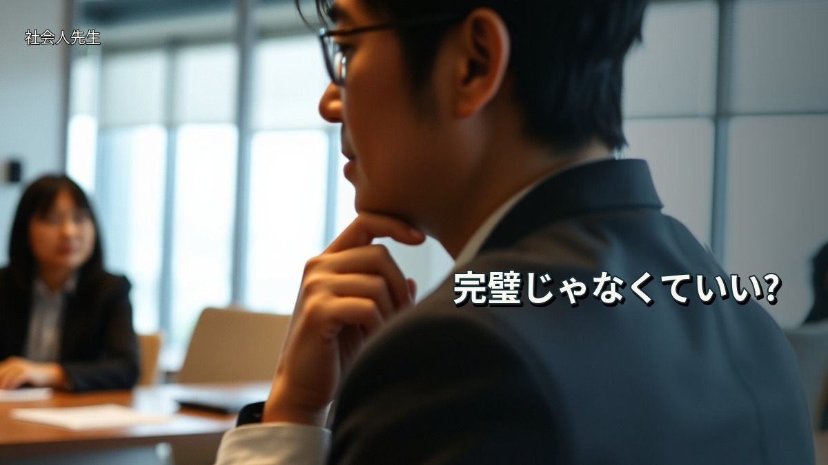 完璧じゃなくていい?