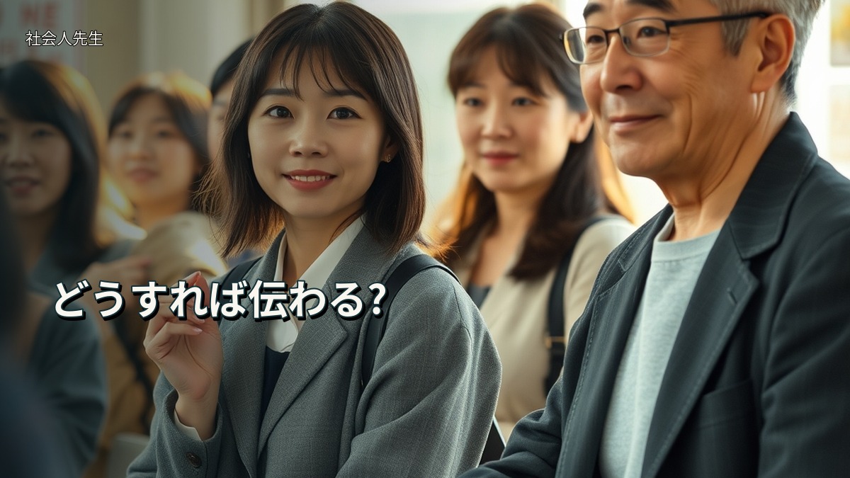 どうすれば伝わる?