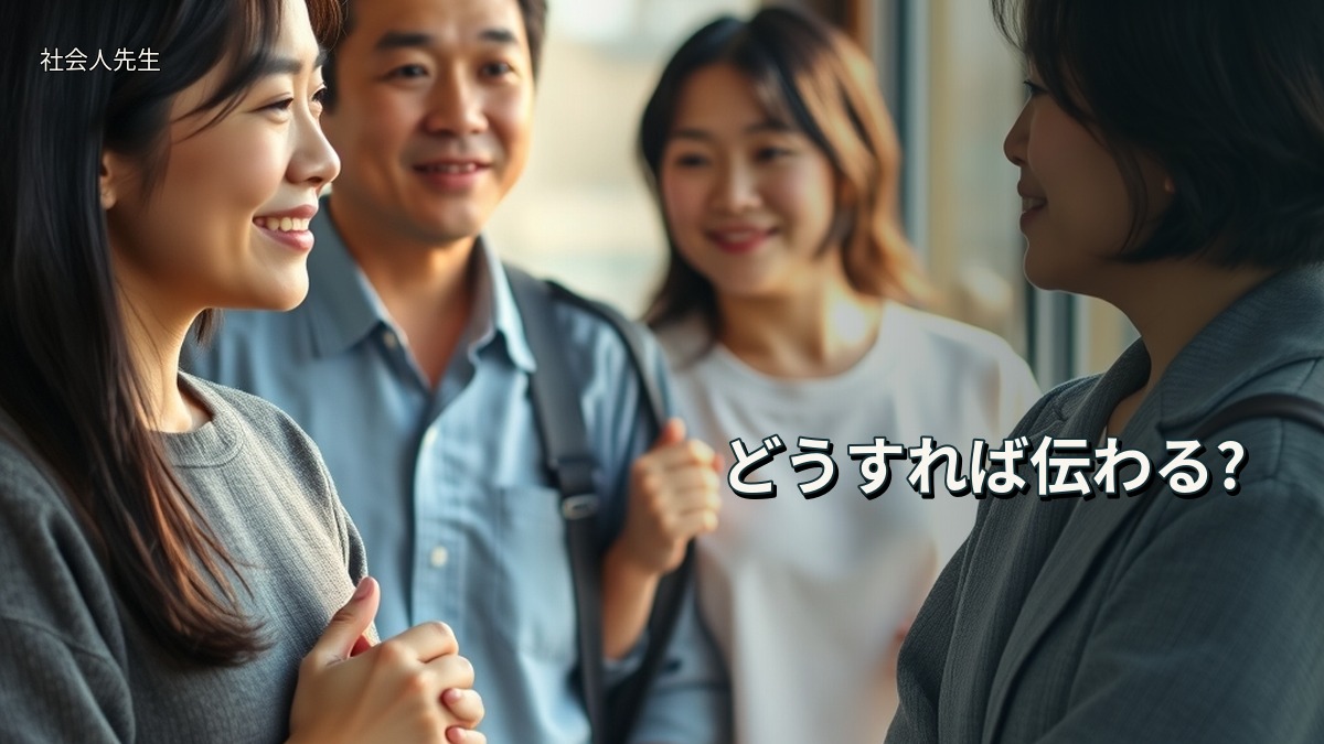 どうすれば伝わる?