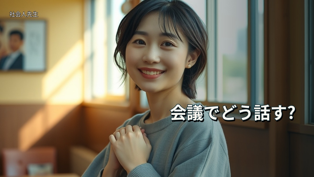 会議でどう話す?