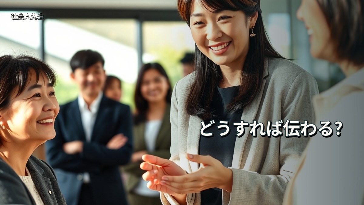 どうすれば伝わる?