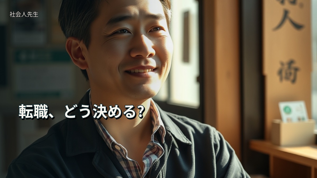 転職、どう決める?