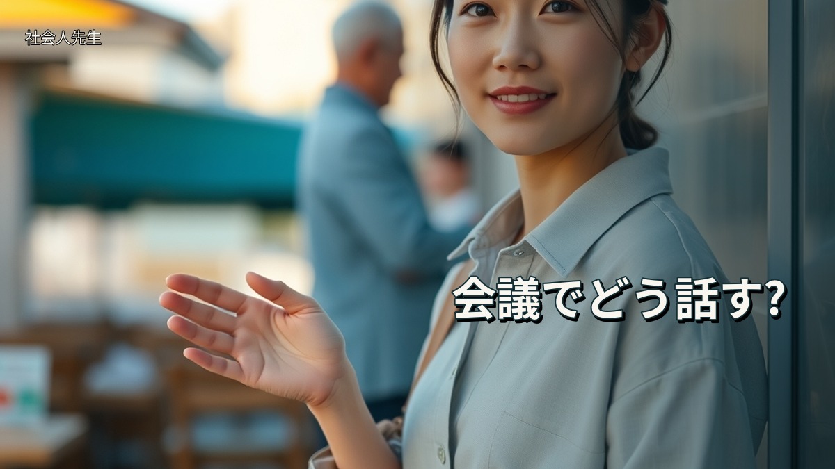 会議でどう話す?