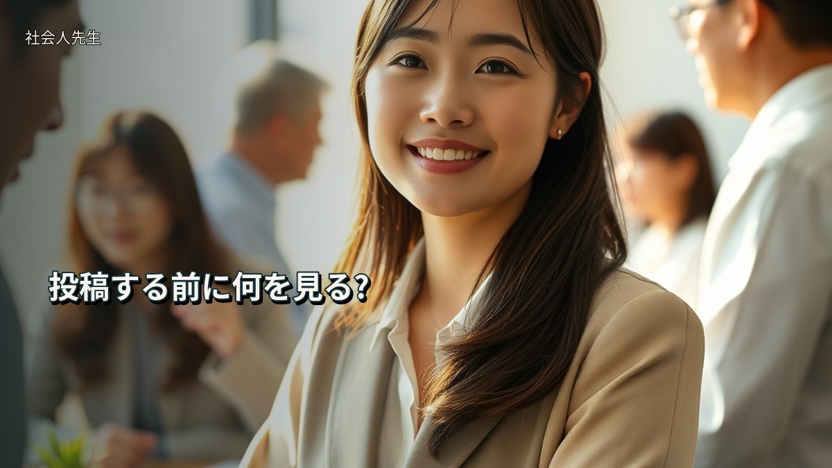 投稿する前に何を見る?