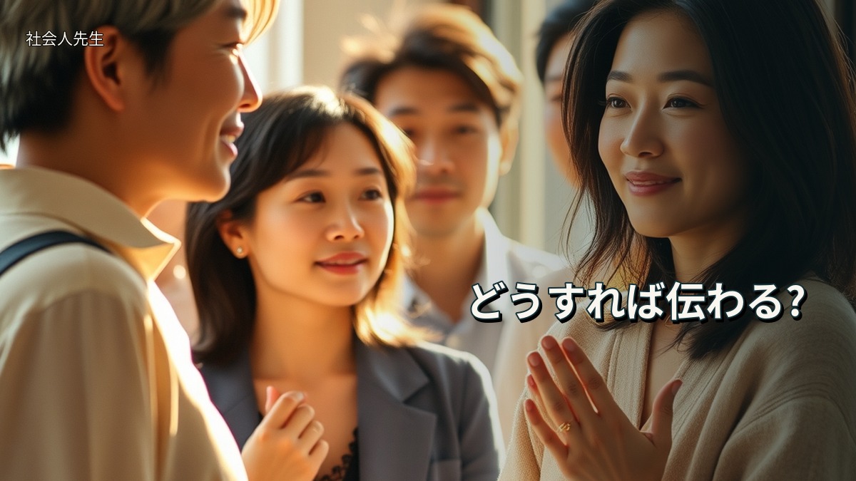 どうすれば伝わる?