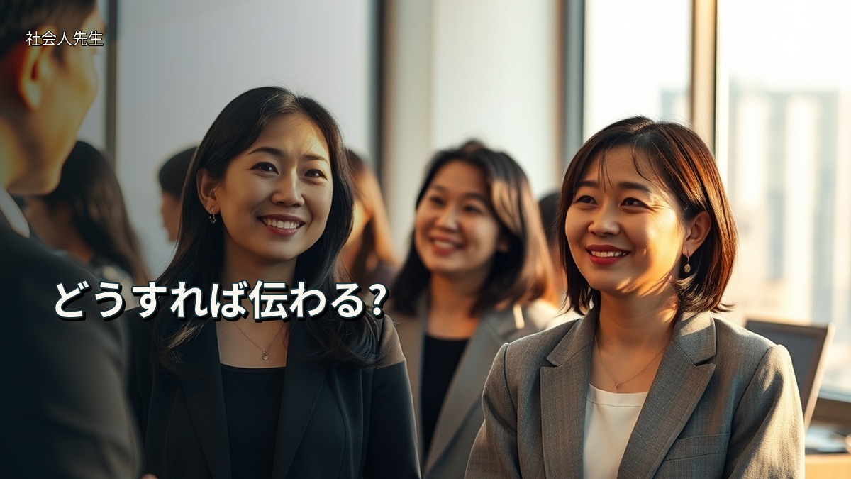 どうすれば伝わる?