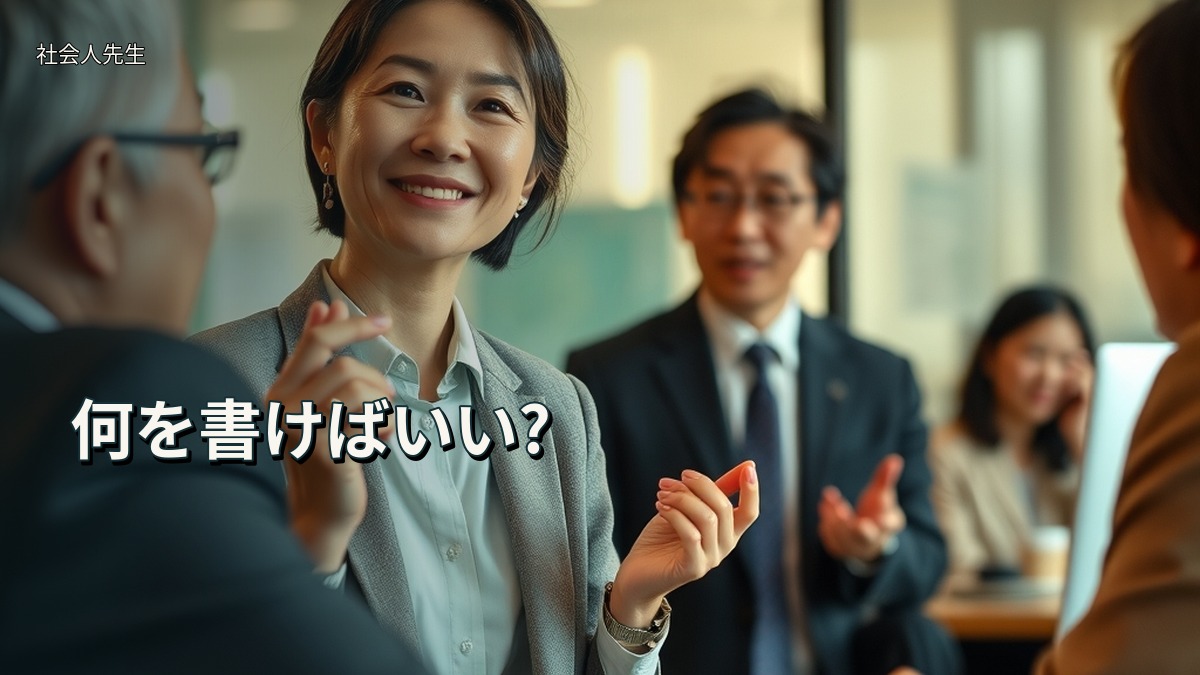 何を書けばいい?