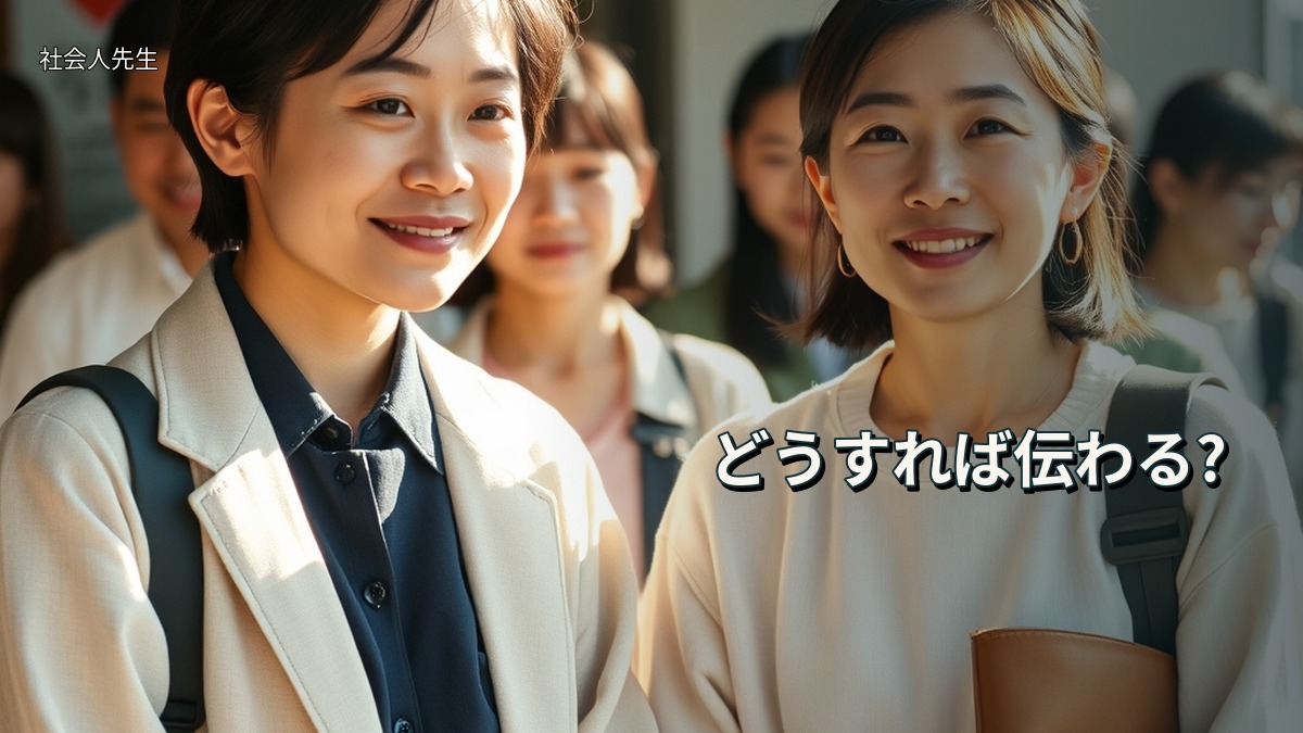 どうすれば伝わる?