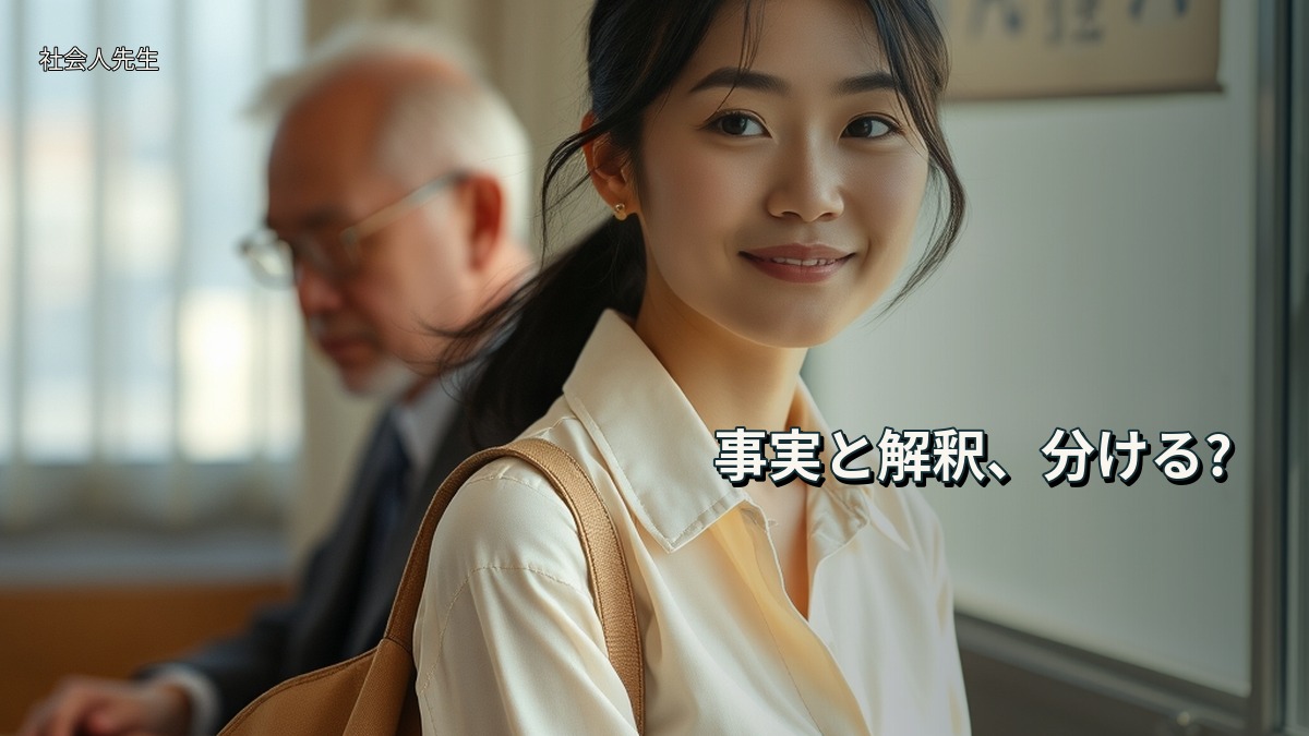 事実と解釈、分ける?