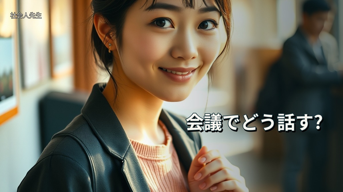 会議でどう話す?