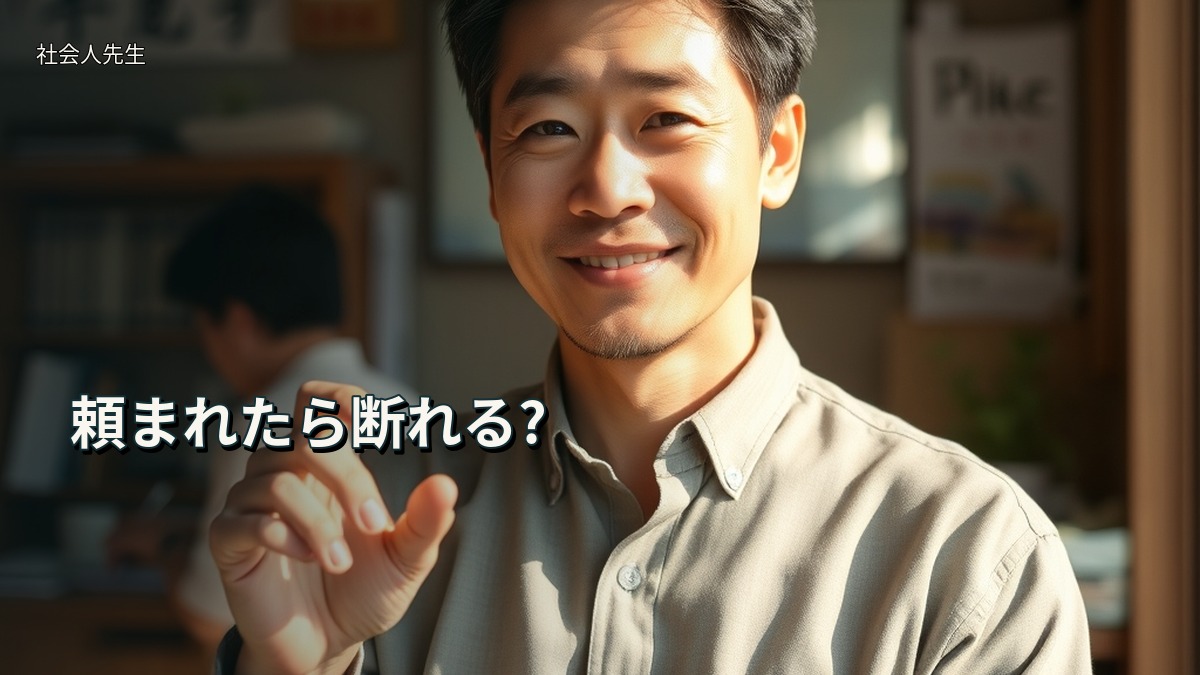 頼まれたら断れる?