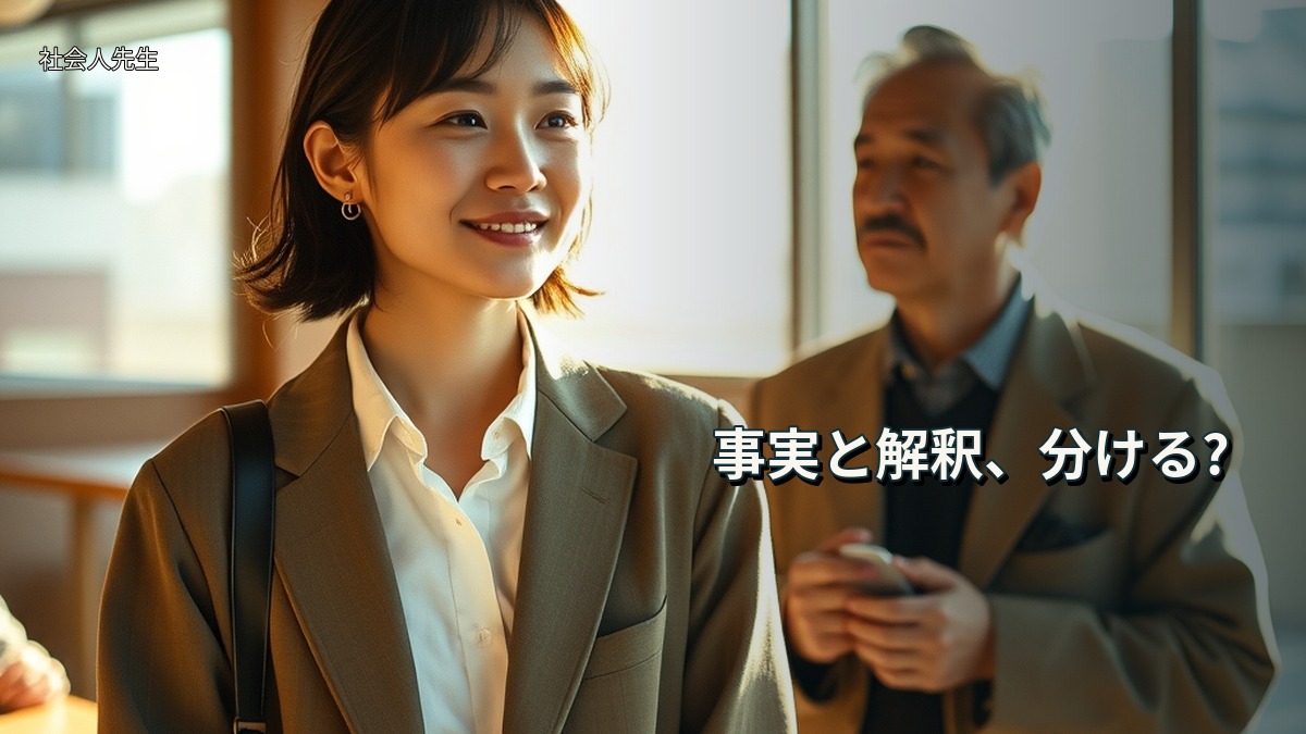 事実と解釈、分ける?