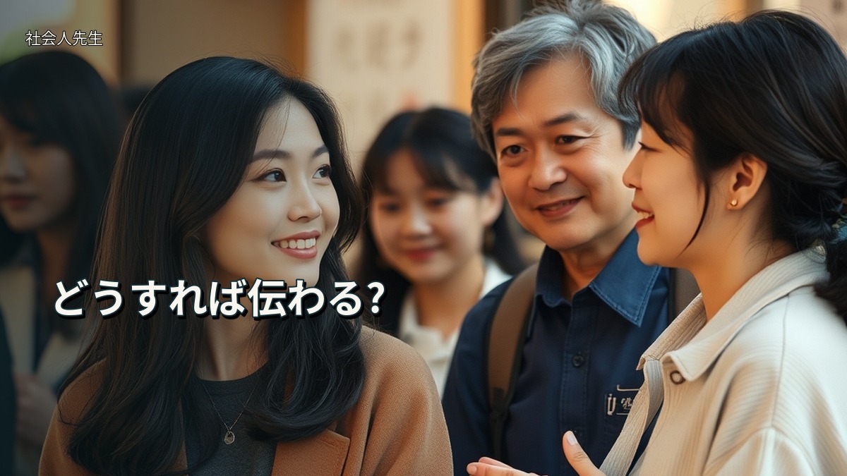 どうすれば伝わる?