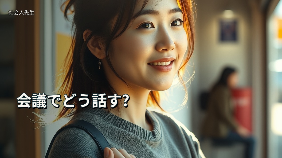 会議でどう話す?
