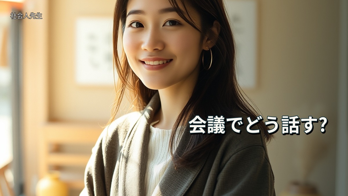 会議でどう話す?