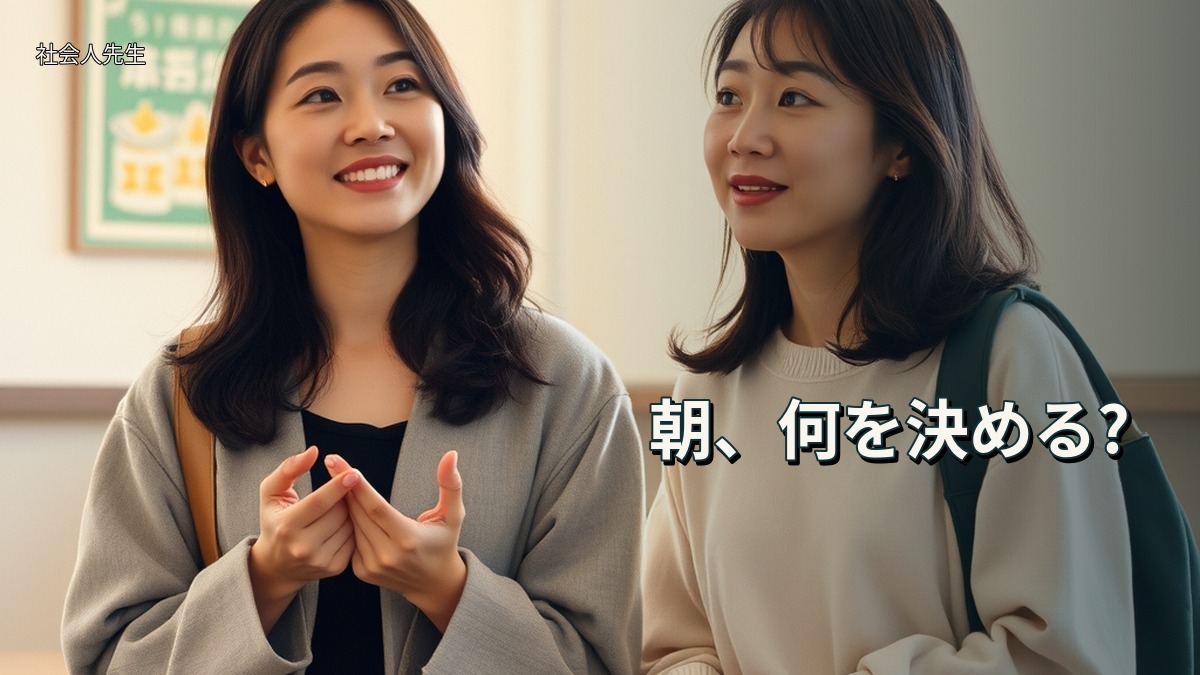 朝、何を決める?