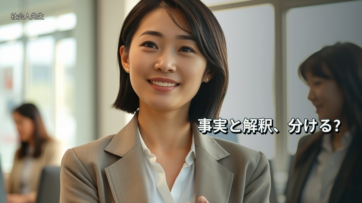 事実と解釈、分ける?