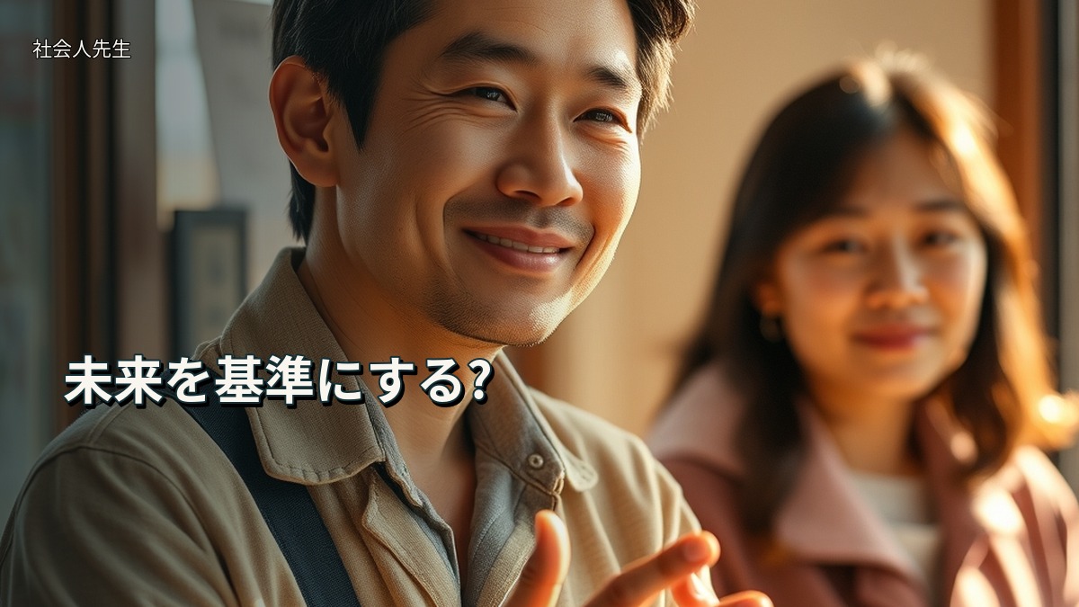 未来を基準にする?