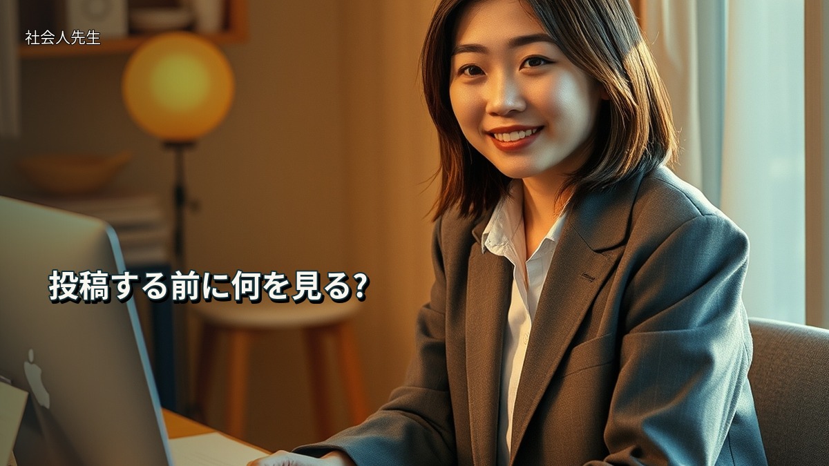 投稿する前に何を見る?