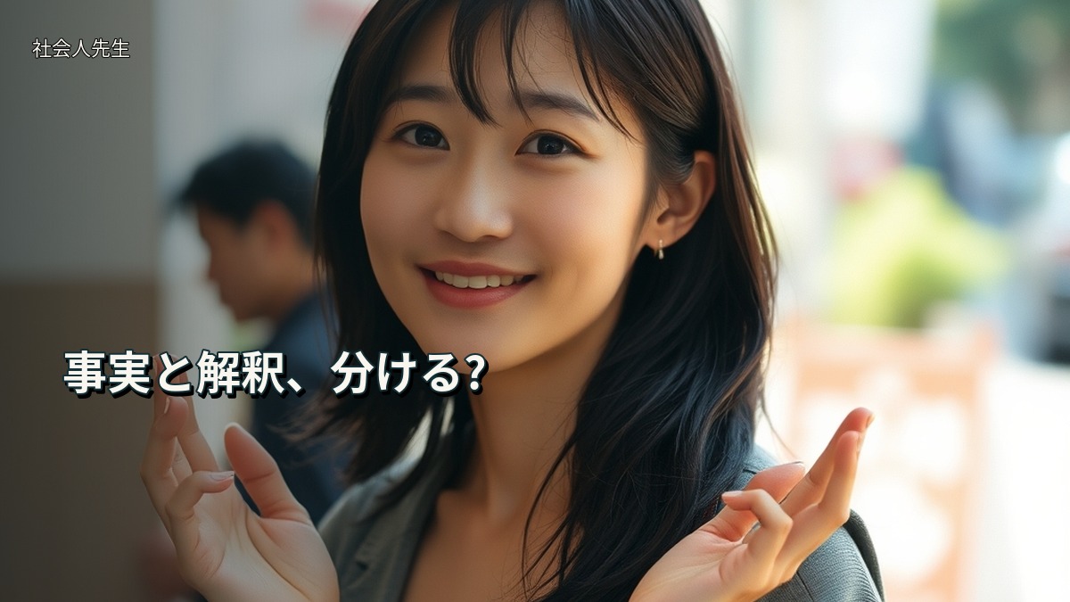 事実と解釈、分ける?