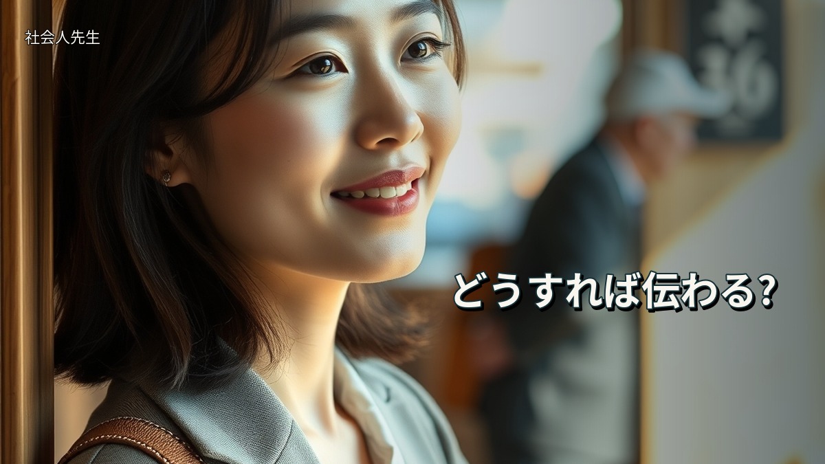 どうすれば伝わる?