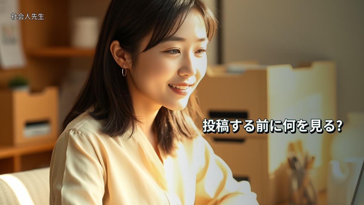 投稿する前に何を見る?