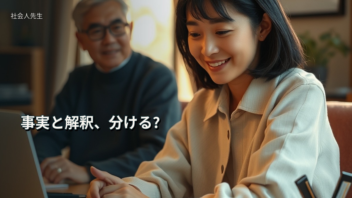 事実と解釈、分ける?