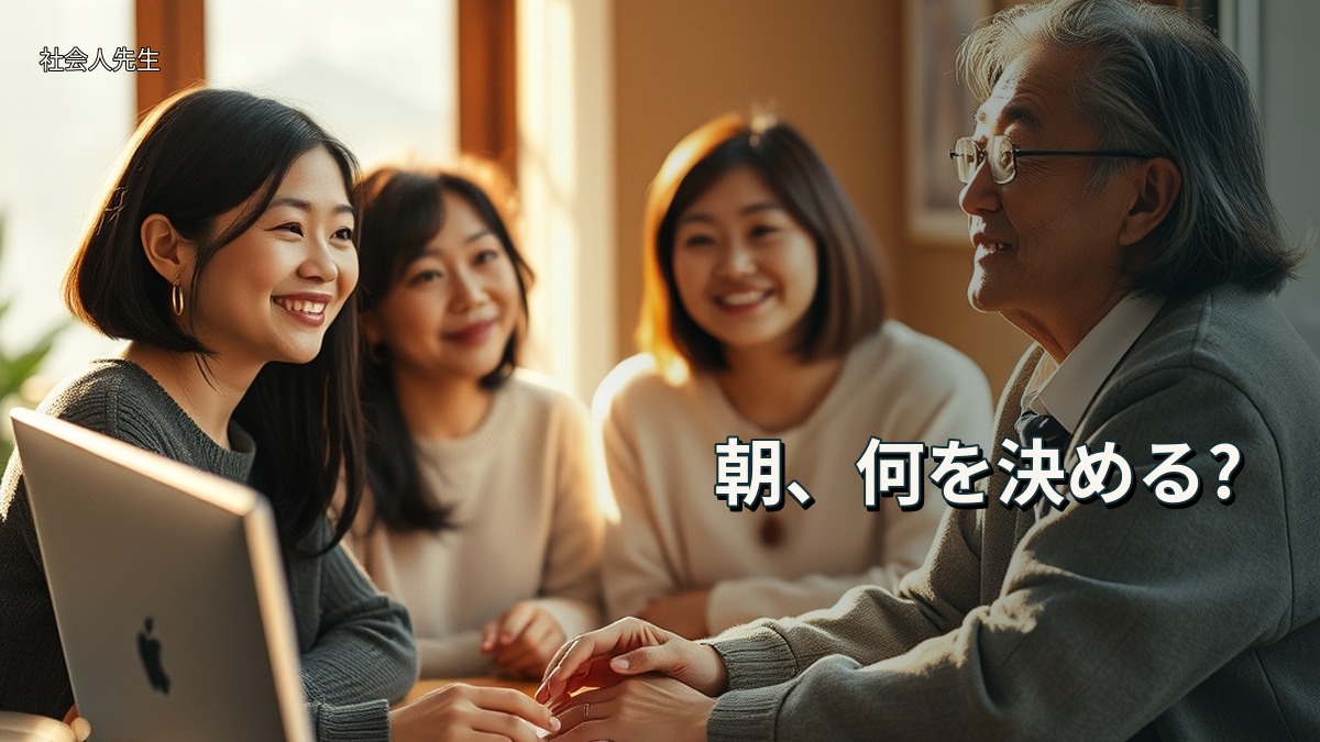 朝、何を決める?
