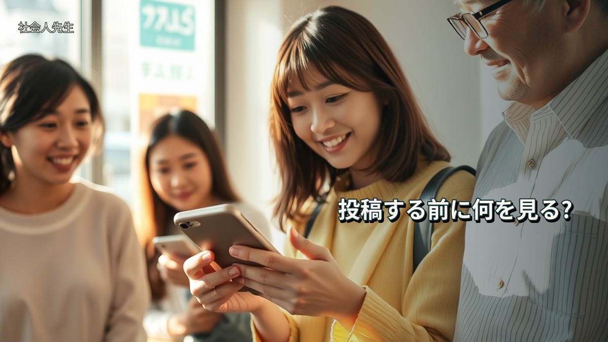 投稿する前に何を見る?