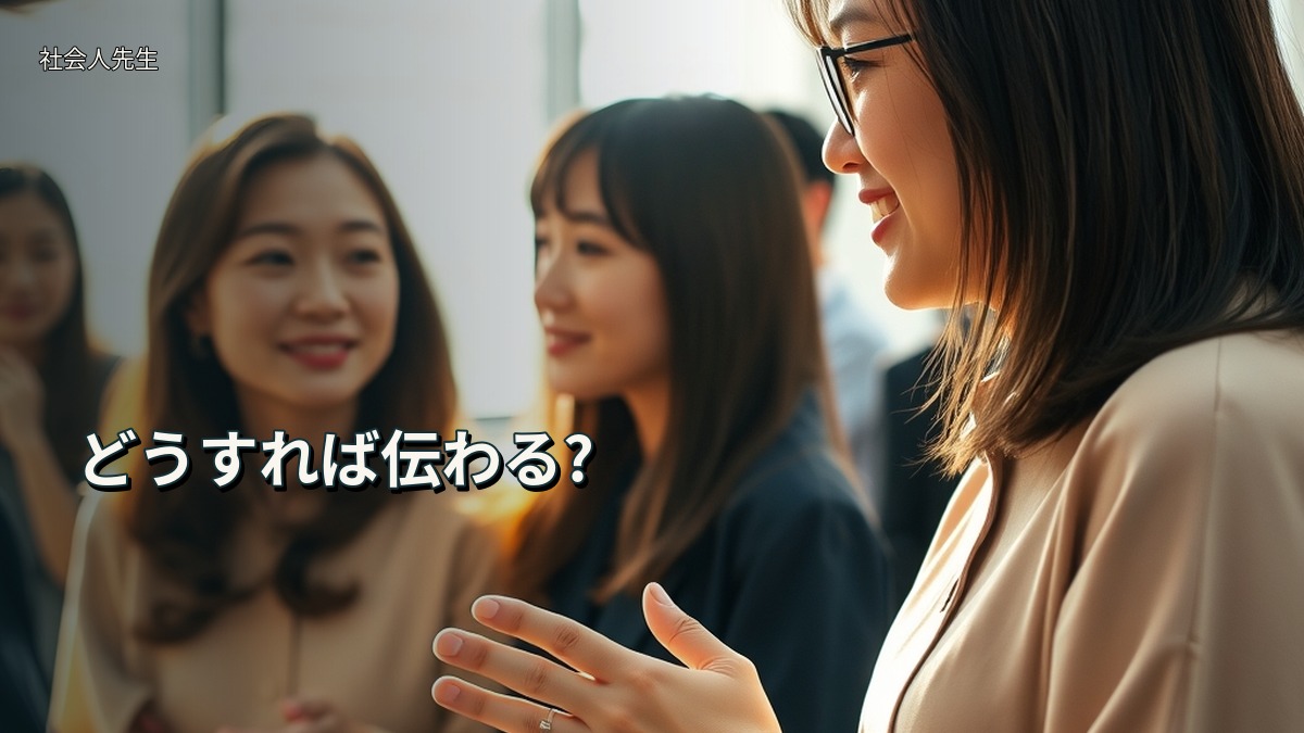 どうすれば伝わる?
