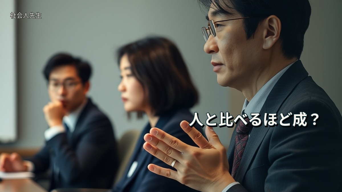人と比べるほど成?
