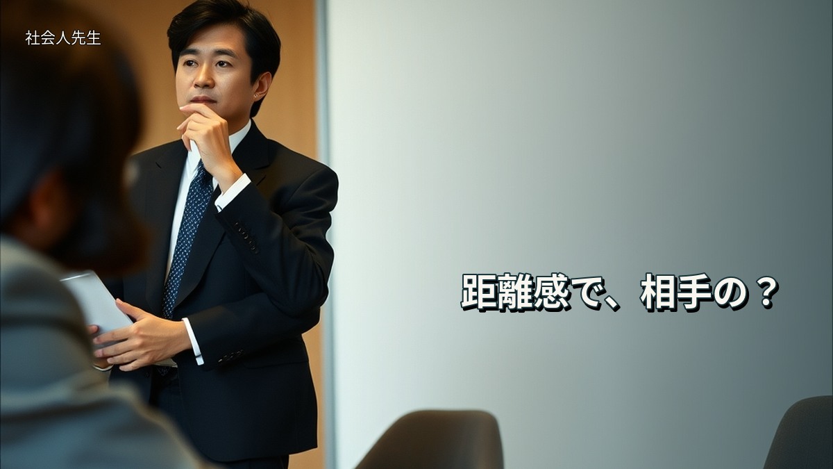 距離感で、相手の?