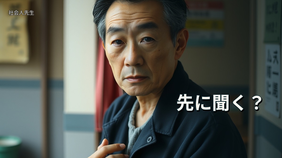 先に聞く？