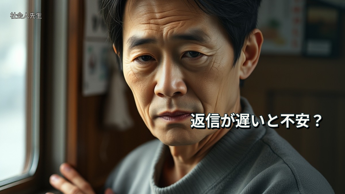 返信が遅いと不安?