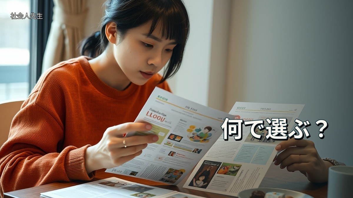 何で選ぶ？