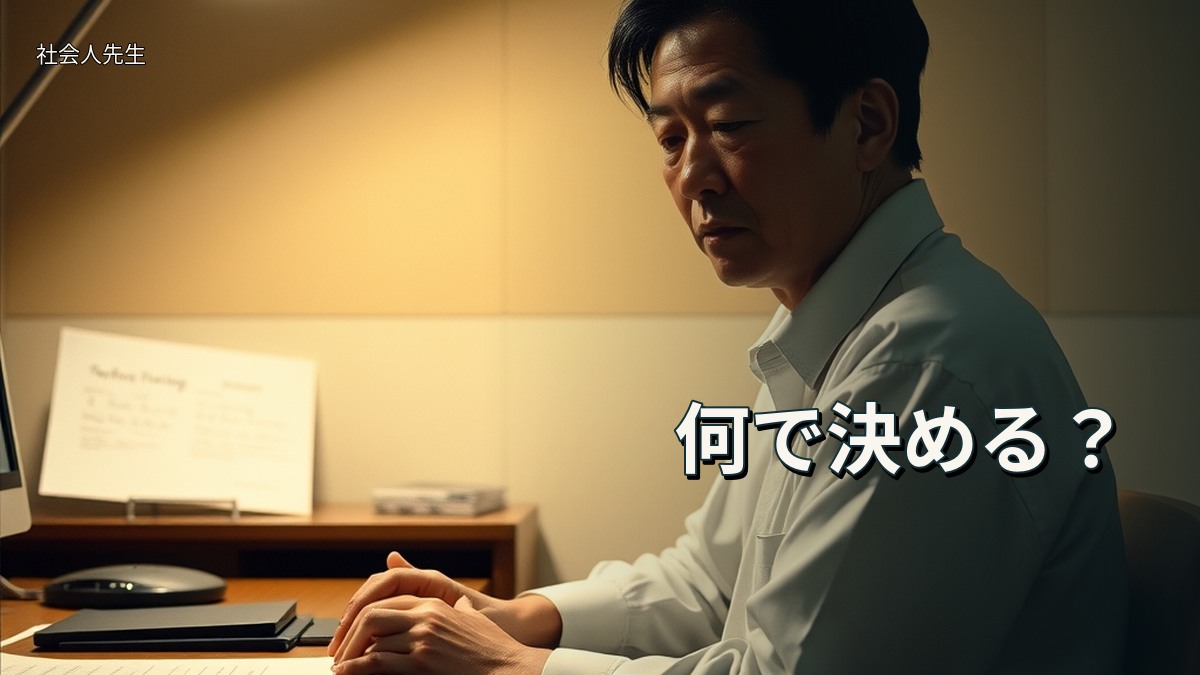何で決める？