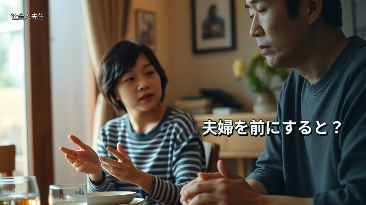夫婦を前にすると?