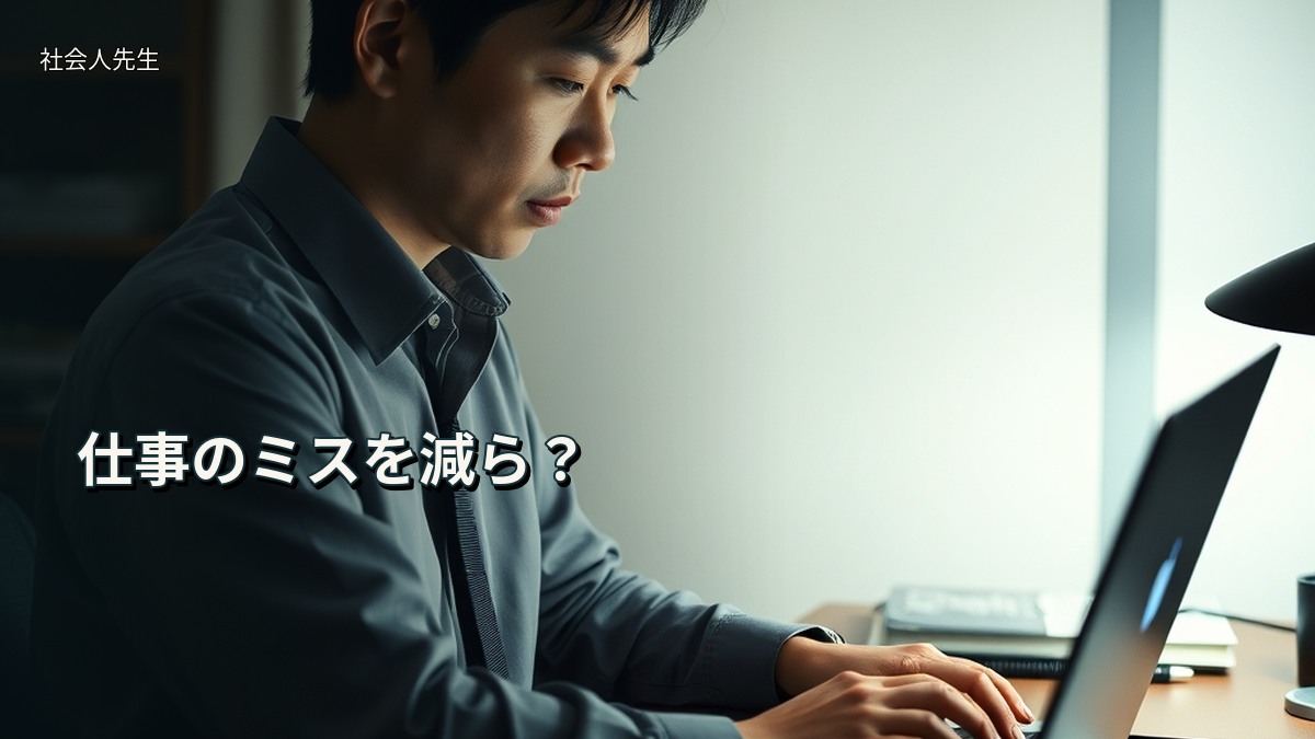 仕事のミスを減ら?