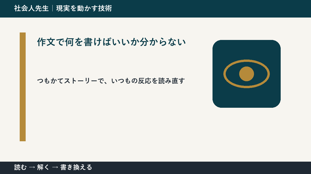 作文で何を書けばいいか分からない|考えすぎる前に確認したいこと