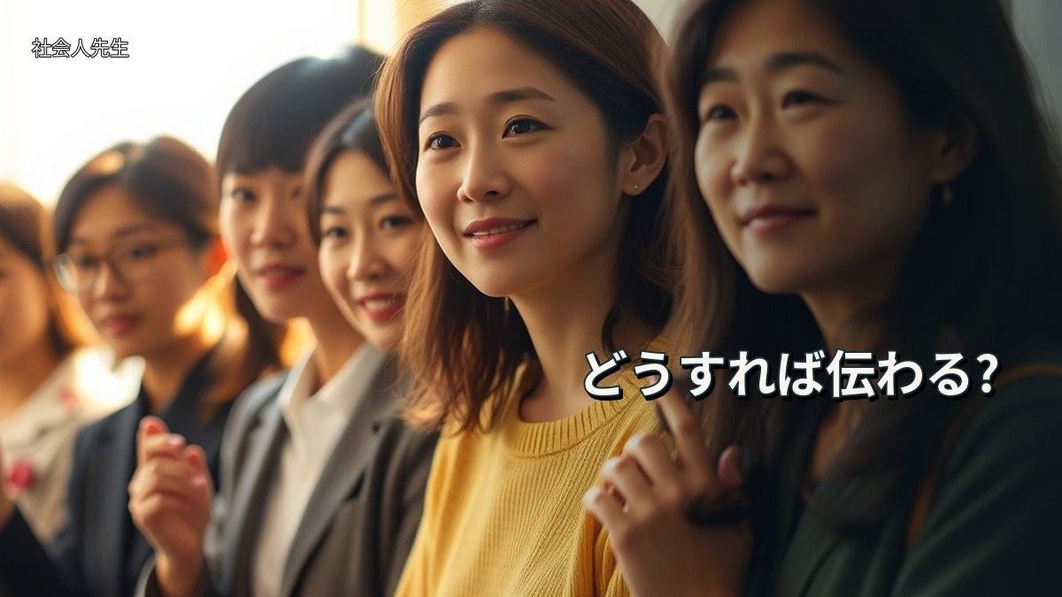 どうすれば伝わる?