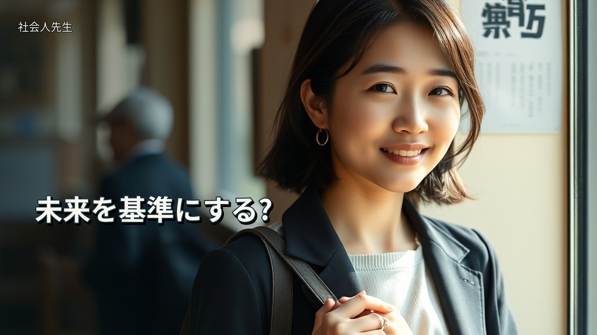 未来を基準にする?