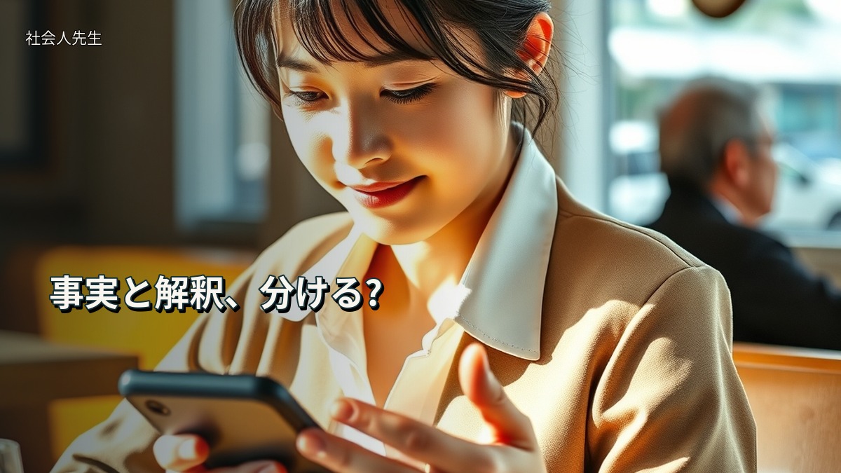 事実と解釈、分ける?